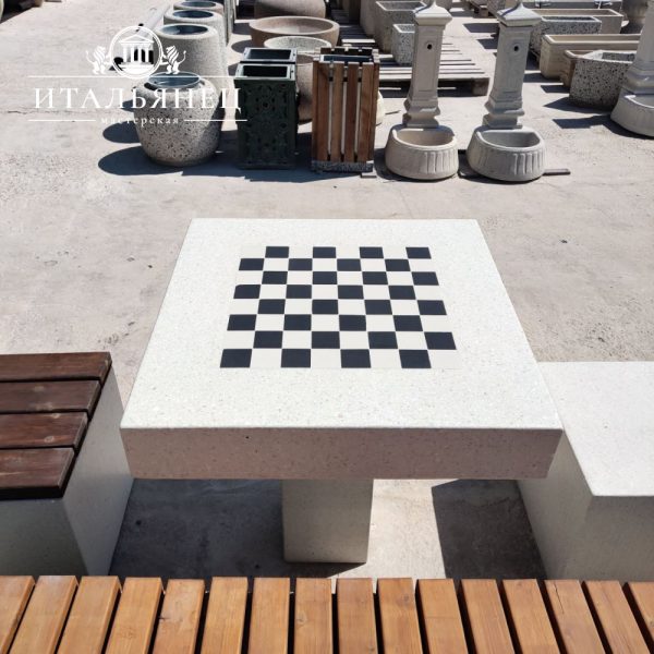 Шахматный стол уличный фото 8